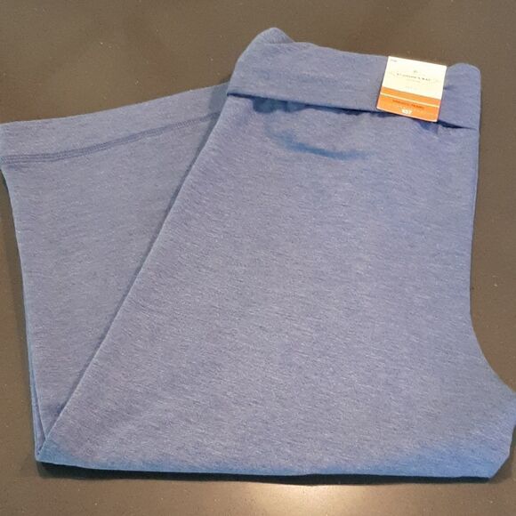 St. Johns Bay Pants - NWT St. John's Bay Active Bold Blue French Terry Capris